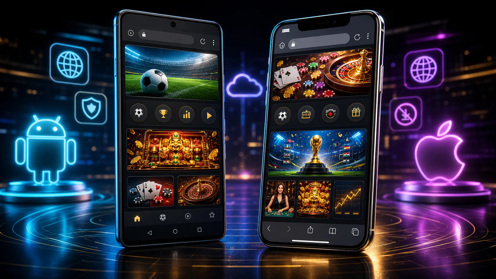 Experiência lootbet compatível com Android e iOS no navegador mobile